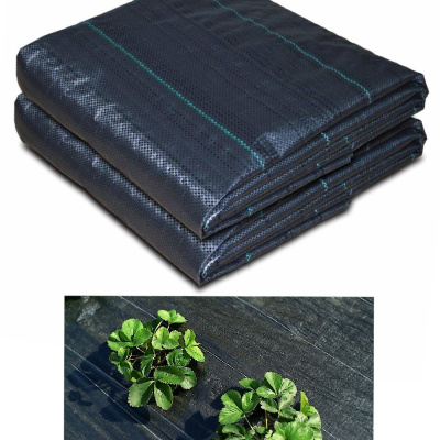 Материал почвоукрывной Naksan 4,2мх10м с колышками для крепления /черный/