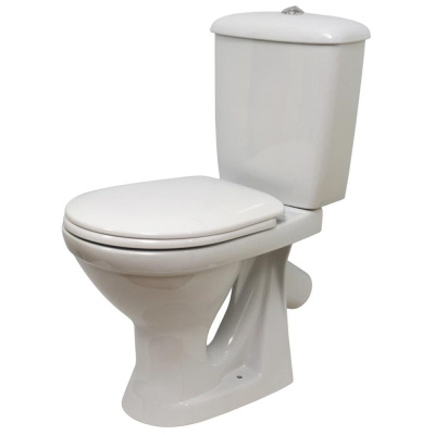 Унитаз-компакт Суперкомпакт верт. выпуск (59см) Стандарт + сиденье п/п 1 реж. арм. УКЛАД/Анипласт