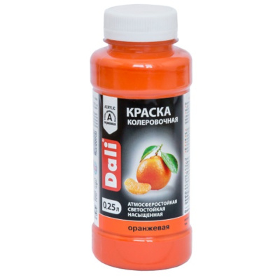 КОЛЕР "DALI" ОРАНЖЕВЫЙ  0,25 Л (12) "РОГНЕДА"