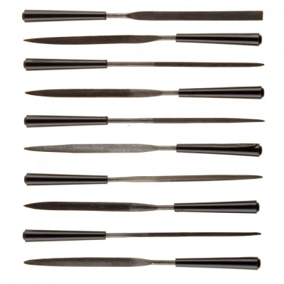 Набор STAYER надфили с пластмассовой ручкой, 140мм, 10шт