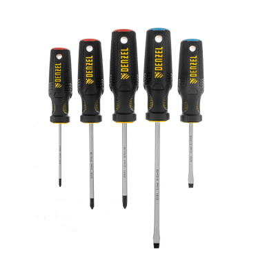 Набор отверток, 5 шт., PH+SL, S2, 3к рукоятка// Denzel