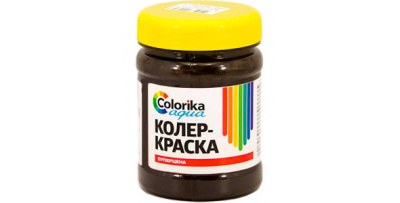 Колер-краска "Colorika Aqua" темно-коричневая 0,3 кг