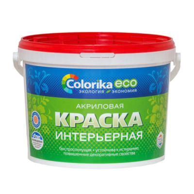 Краска "Colorika ЕСО" акр.для бордюрного камня белая 14кг 