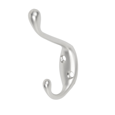 Крючок меб. двухрожковый мет. VIOL хром матовый AKS