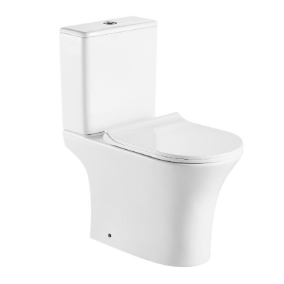 Унитаз-компакт напольный с бачком BERNINA (665*345*770) безободковый крышка тонкая дюропласт с микр