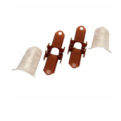 Угол для плинтуса 55мм "Идеал Классик" Дуб айсберг / 230 наружный (комплект)										