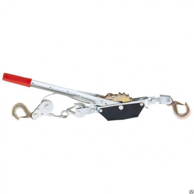 Лебедка рычажная, тяга - 1,5т, подъем - 0,6т, одинарное храповое колесо