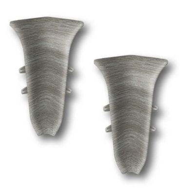 Угол для плинтуса 55мм "Идеал Классик" Дуб пепельный / 210 внутренний										