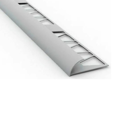 Раскладка наружная под плитку 8мм 2,5м "Идеал" Серая / 005