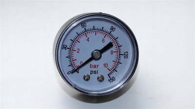 Манометр гориз. 10 bar(d50x1/4) SMS-335G