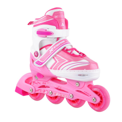 Раздвижные роликовые коньки X-TEAM pink L(39-42)