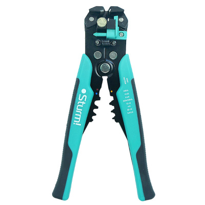 Щипцы(стриппер) для зачистки электропроводов + кримпер и кусачки, 210мм, Sturm!