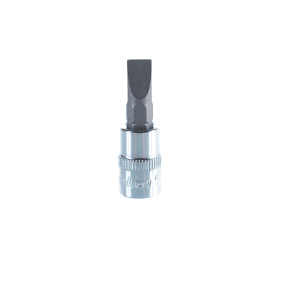 Насадка торцевая 1/4 DR с втавкой-битой шлицевой SL6,5