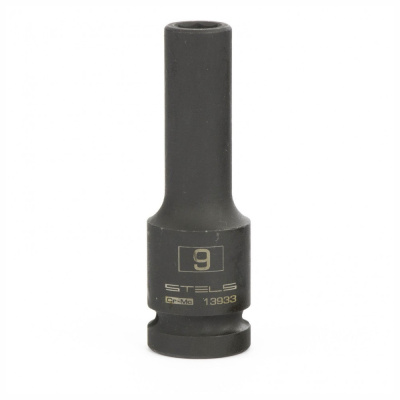Головка ударная шестигранная, 9 мм, 1/2", CrMo// Stels