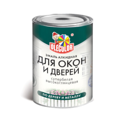 Эмаль ПФ-115 д/окон и дверей алк (0,9кг) OLECOLOR