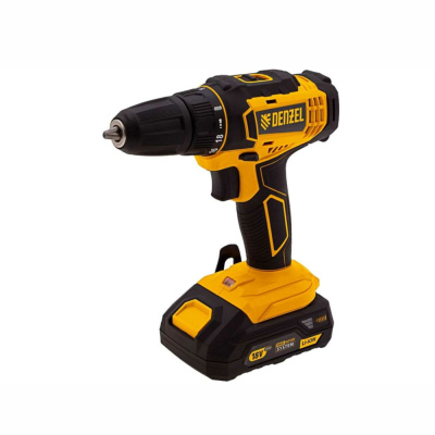 Дрель-шуруповерт аккумуляторная CDL-18-02BM, Li-Ion, 18 В, 2 акк.// Denzel