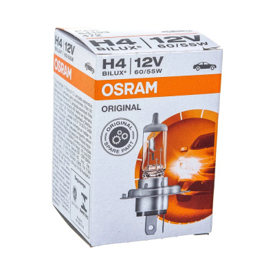 Лампа авт. 12V ( cтандарт) H4 60/55W P43t (1 шт., картон) Osram