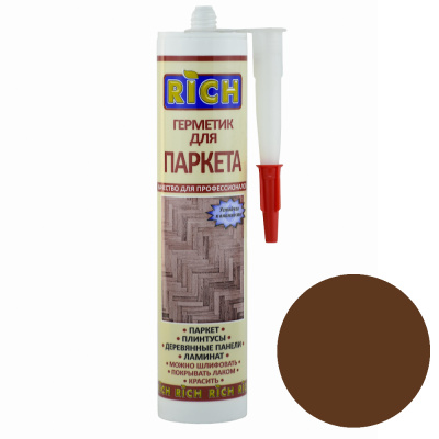 Герметик для паркета орех 310 мл RICH 