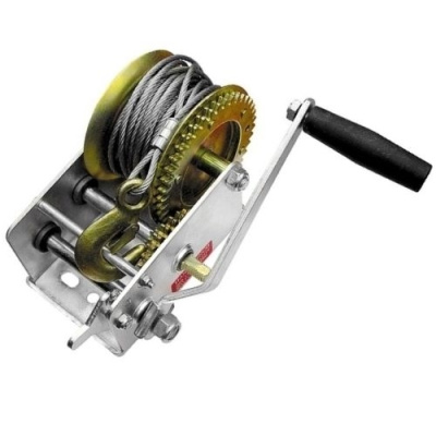 Лебедка шестеренчатая, тяга - 0,8т, тросовая