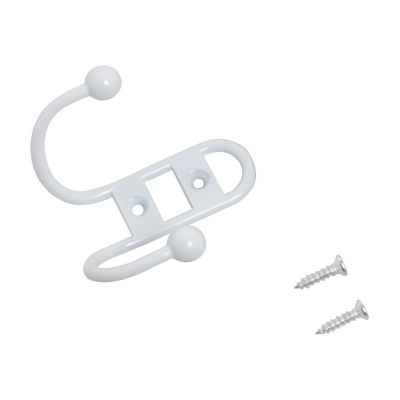 Крючок-вешалка (300,50) СТАНДАРТ 208 B WW мат.белый ЕВРОПАКЕТ 