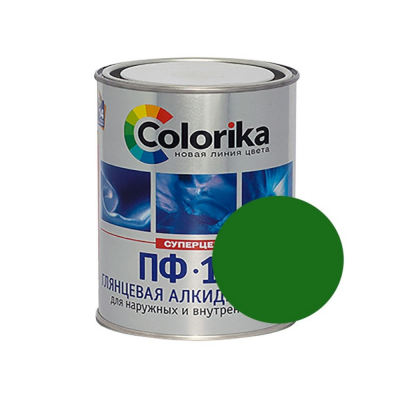 Эмаль ПФ-115 "Colorika" зеленая 2,7 кг