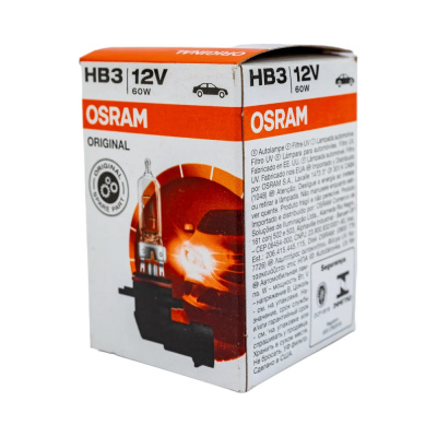 Лампа авт. 12V ( стандарт) НВ3 60W P20d (1 шт., картон) Osram