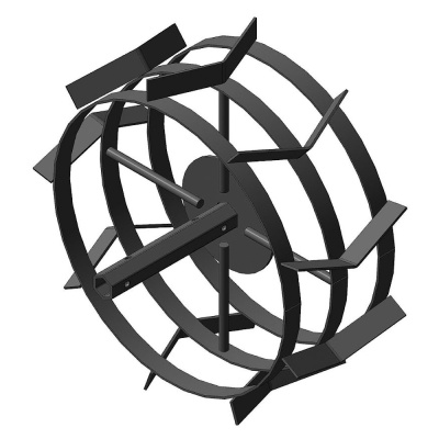 Грунтозацеп вал S24мм. 445/180мм. втулка 210мм. 3 обода НЦ