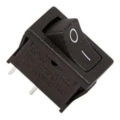 Выключатель клавишный 250V 6А (2с) ON-OFF черный  Mini  (RWB-103, SC-766, MRS-101-5) REXANT 