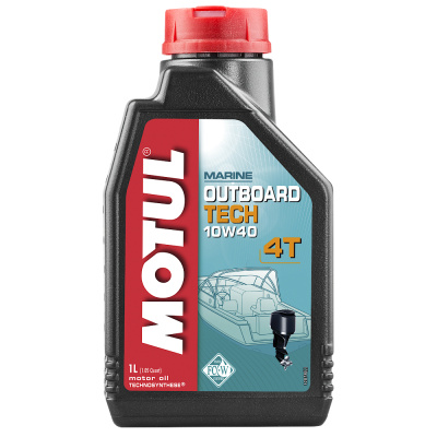 Масло моторное для 4-тактн. подвесных лодочных двигателей MOTUL OUTBORD TECH 4T 10w40 1л. п/с