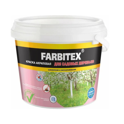 Краска для садовых деревьев (3 кг) FARBITEX  6шт