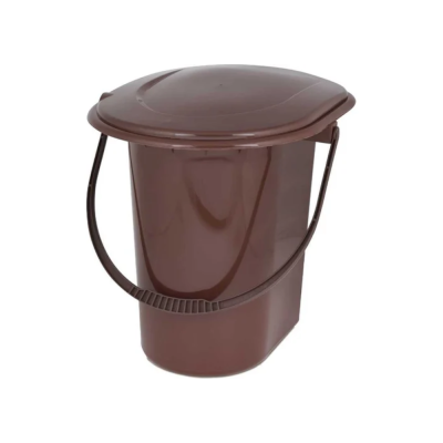 ВЕДРО-ТУАЛЕТ 18 Л (КОРИЧНЕВЫЙ) (1/10) "АЛЬТЕРНАТИВА" М7619		