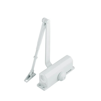 Доводчик дверной DC20-3 (DC-203) WH до 65 кг (белый) (30565) (FUARO)