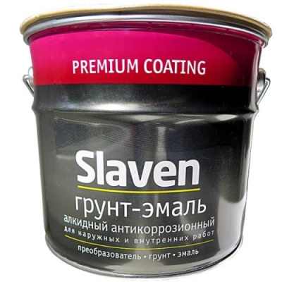 Грунт-эмаль "Славен" быстросохнущий антикоррозионный светло-серый 20кг