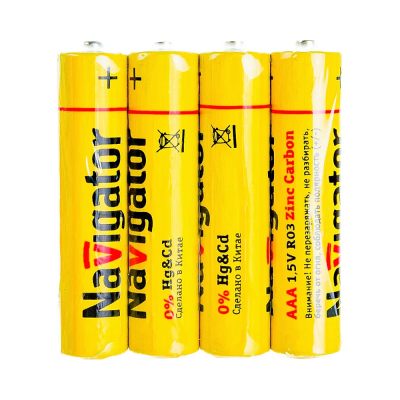 Элемент питания Navigator Новый стандарт R03 94757