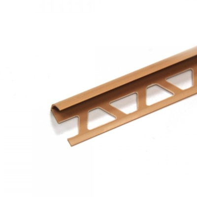 Раскладка наружная под плитку 10мм 2,5м "Идеал" Кремовая / 010