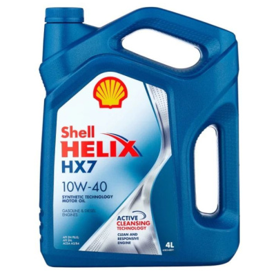 Масло моторное SHELL Helix HX7 10W40 SN/CF п/с, 4 л