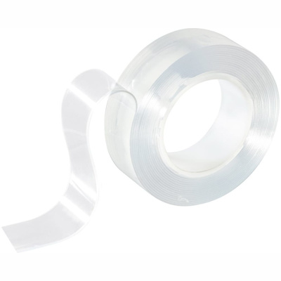 Нано-скотч двусторонний клейкий многоразовый, прозрачный, 3м, 103910 Park