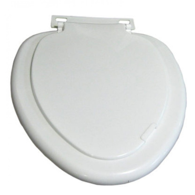 Сиденье круг.  белый мрамор (Беларусь) Т"