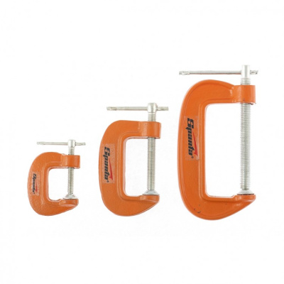 Набор струбцин G-образных 3шт., 25-50-75