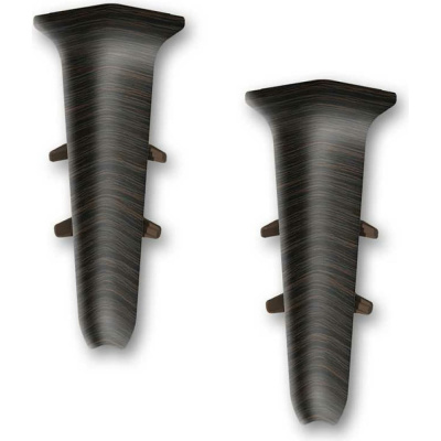 Угол для плинтуса 70мм "Деконика" Венге темный / 303 внутренний										