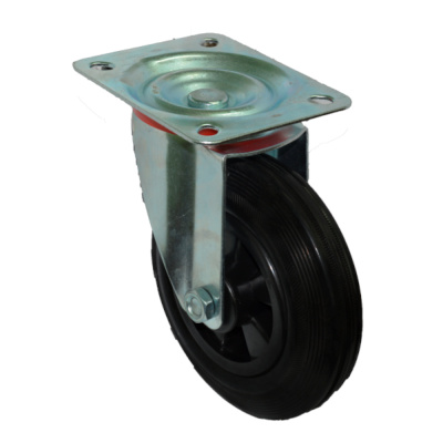 Колесо для мусорных контейнеров УСИЛЕННОЕ АНОД поворотные 200мм (SC80KU)