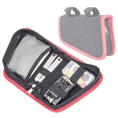 Набор велоинструментов Kenli KL-9815 из 10-ти предметов в сумке 230145 РАСПРОДАЖА!!!