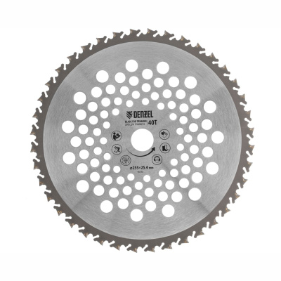 Диск для триммера, 255 х 25,4 мм, 40 зубов, Anti-Kick// Denzel