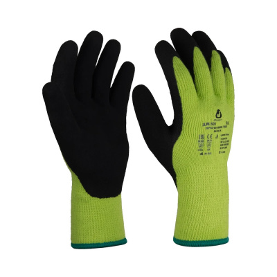 Перчатки трикотаж утепл.лат.JetaSafety JLW-501 Viking Frost зел-черн р.XXL