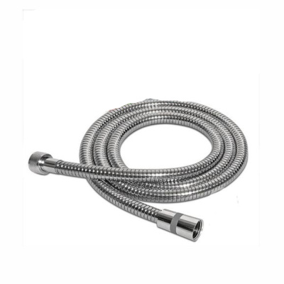 Шланг для душа, металл-растяжка, двойной замок, вставка EPDM, имп/кон, хром  (свободное вращение) в 