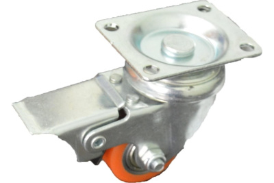 Колесо   полиуретан. поворот. с тормозом 35мм (903035)