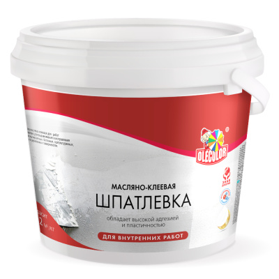 Шпатлевка масляно-клеевая 0,9кг OLECOLOR