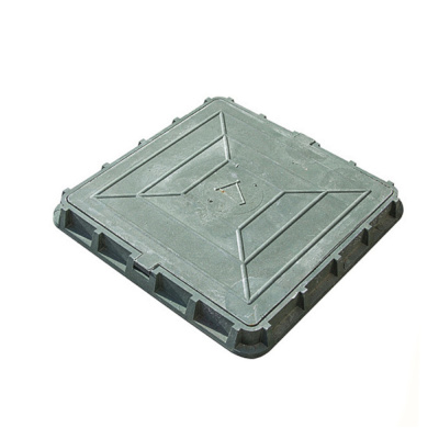 Люк канализац.полимерный 6 кН квадратный зеленый (660х60мм)