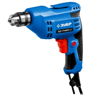 Дрель, серия Профессионал ЗУБР 420 Вт безударная 