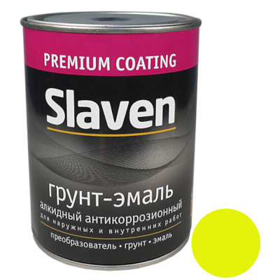 Грунт-эмаль "Славен" золотисто-желтый 1,1 кг